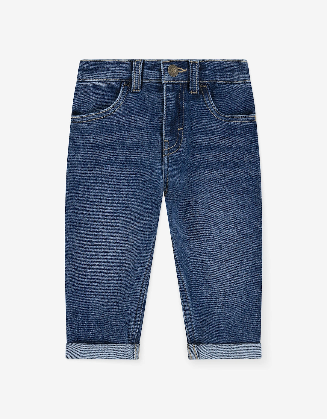 Baby Boys Stay Loose Taper Jeans in Blue, 5 of 4