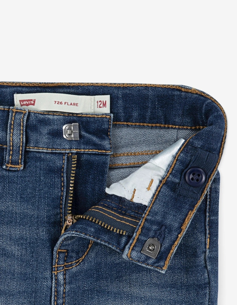 Baby Girls 726 Flared Jeans in Blue