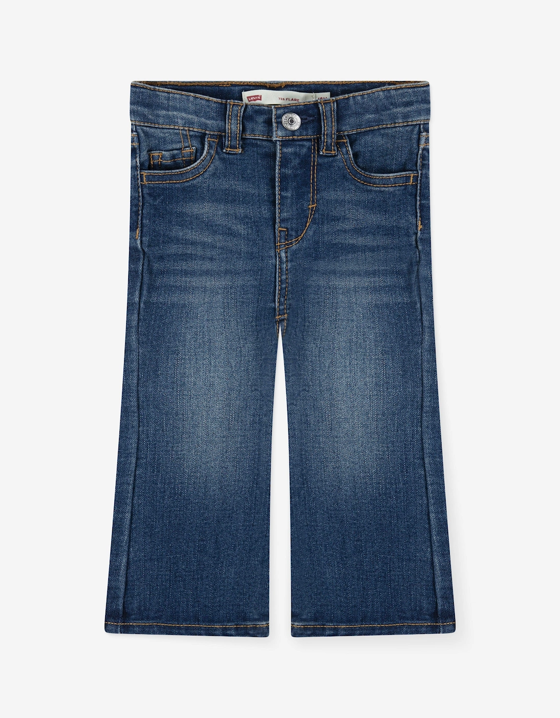 Baby Girls 726 Flared Jeans in Blue, 5 of 4