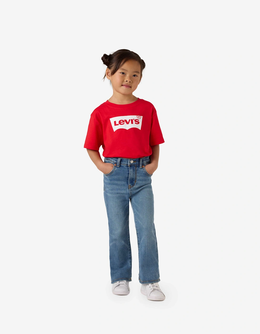 Girls 726 High Rise Flared Jeans in Blue