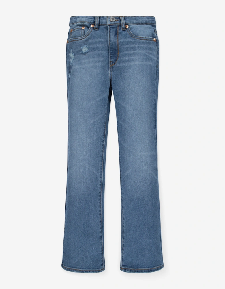 Girls 726 High Rise Flared Jeans in Blue