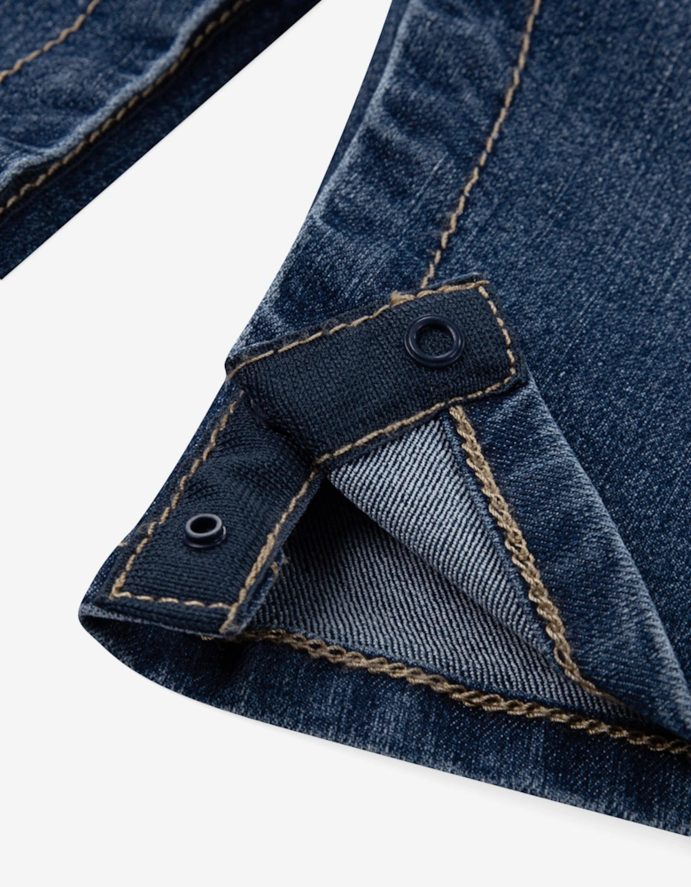 Baby Boys Denim Dungarees in Blue