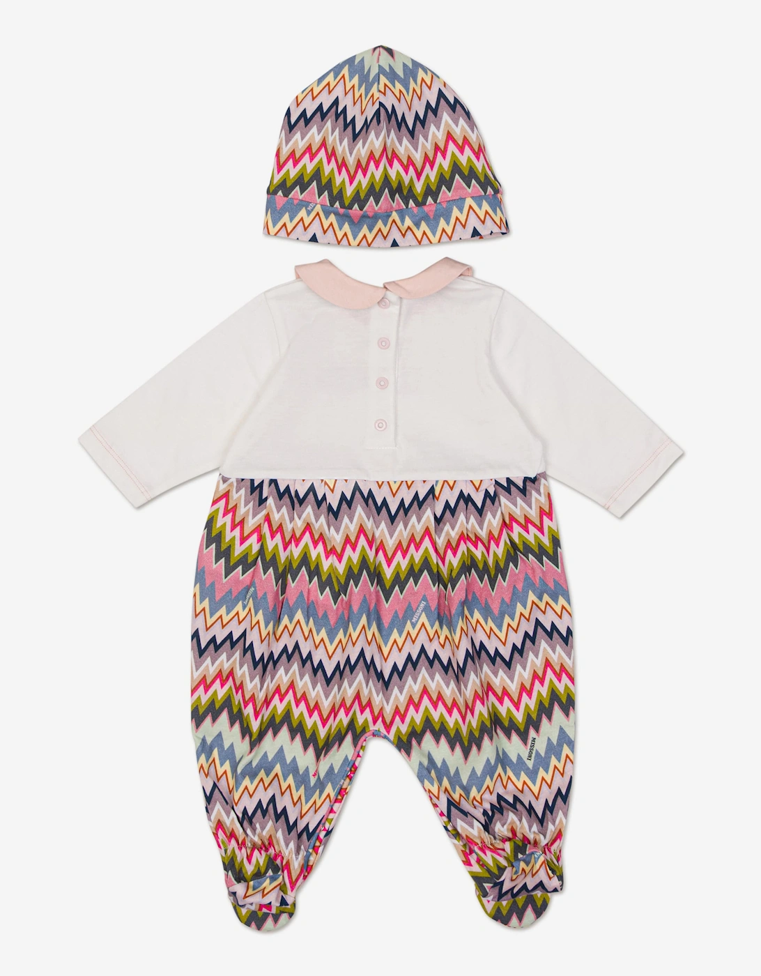 Baby Girls Zigzag Babygrow Set in Multicolour