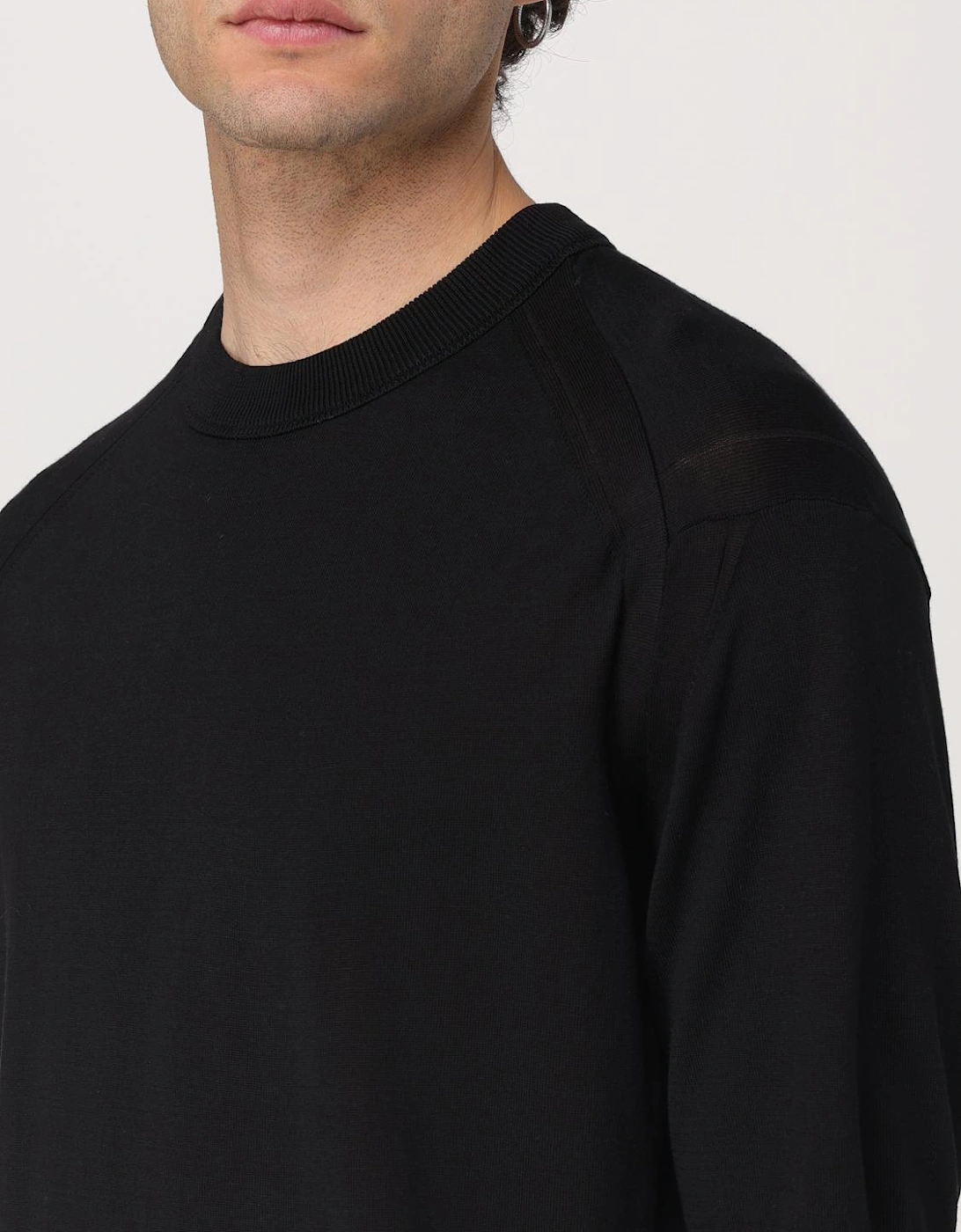 Classic Short Sleeve Crew Neck Fine Knit T-Shirt Casual Top