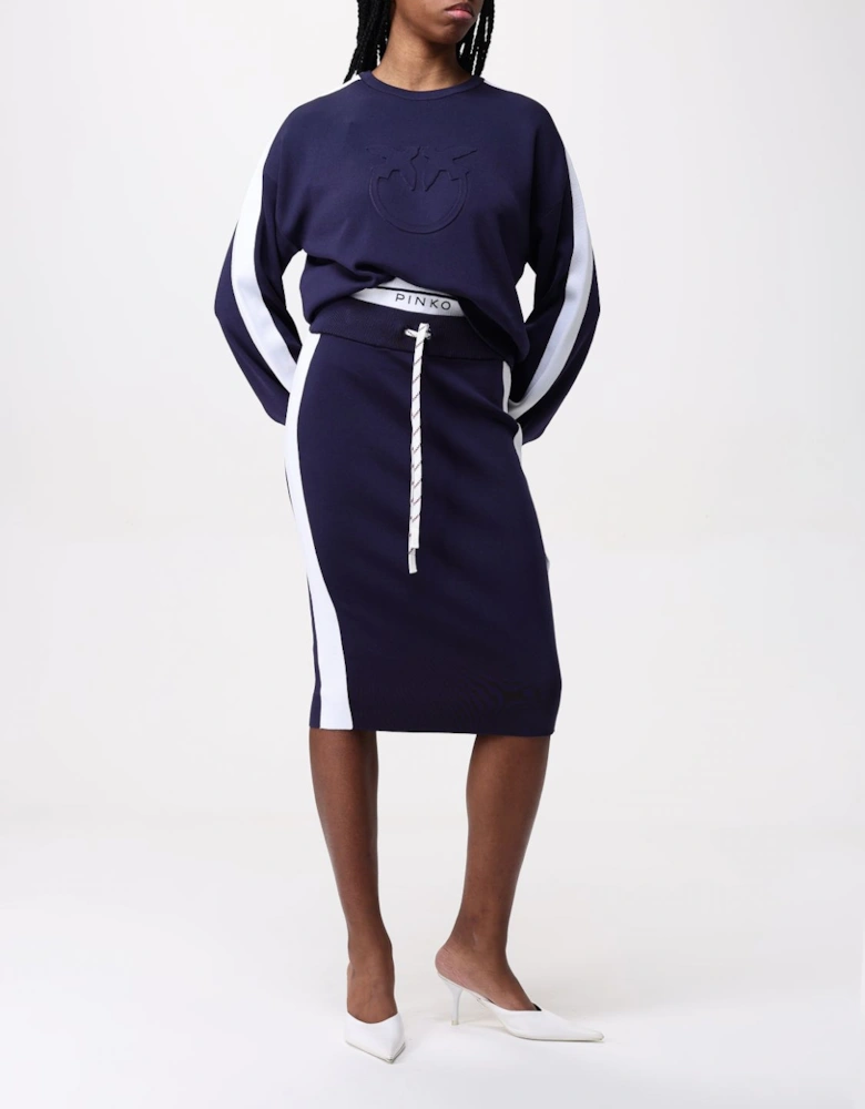 Embroidered Knitwear Crew Neck Sweater