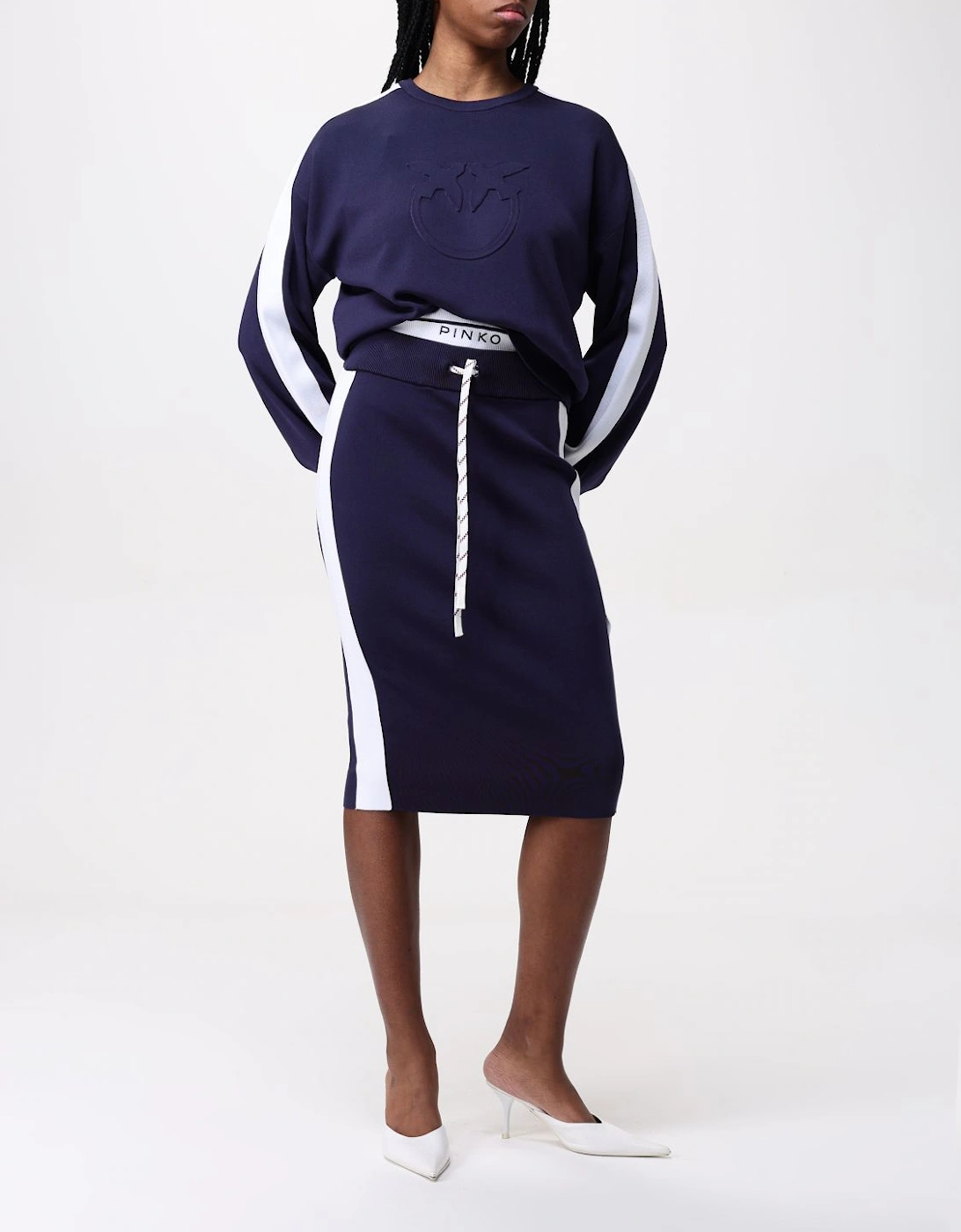 Embroidered Knitwear Crew Neck Sweater