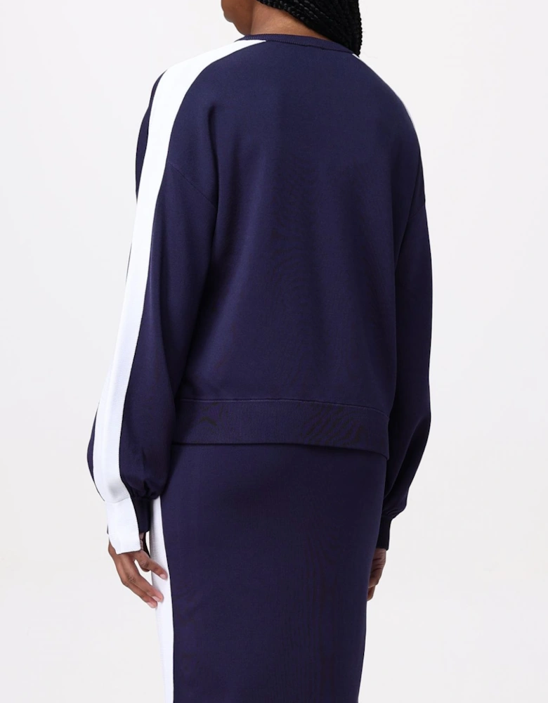 Embroidered Knitwear Crew Neck Sweater