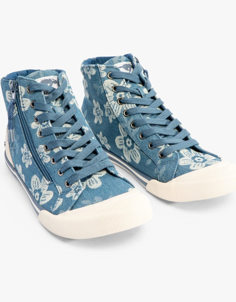 JAZZIN HI Womens Trainers Navy