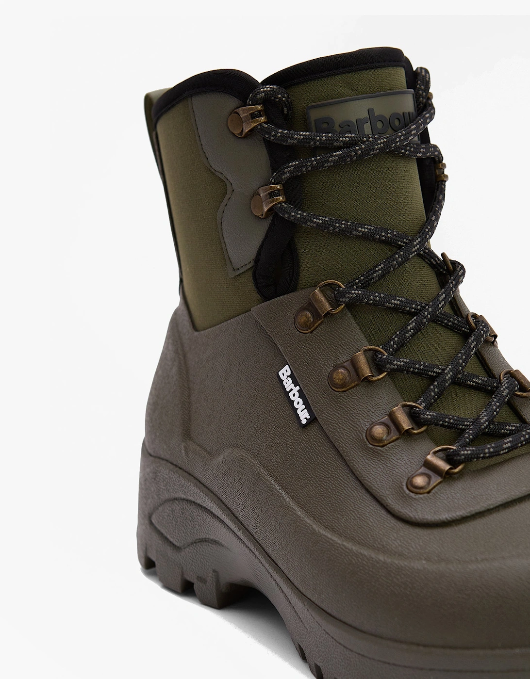 MARLOW Mens Lace Up Wellies Olive