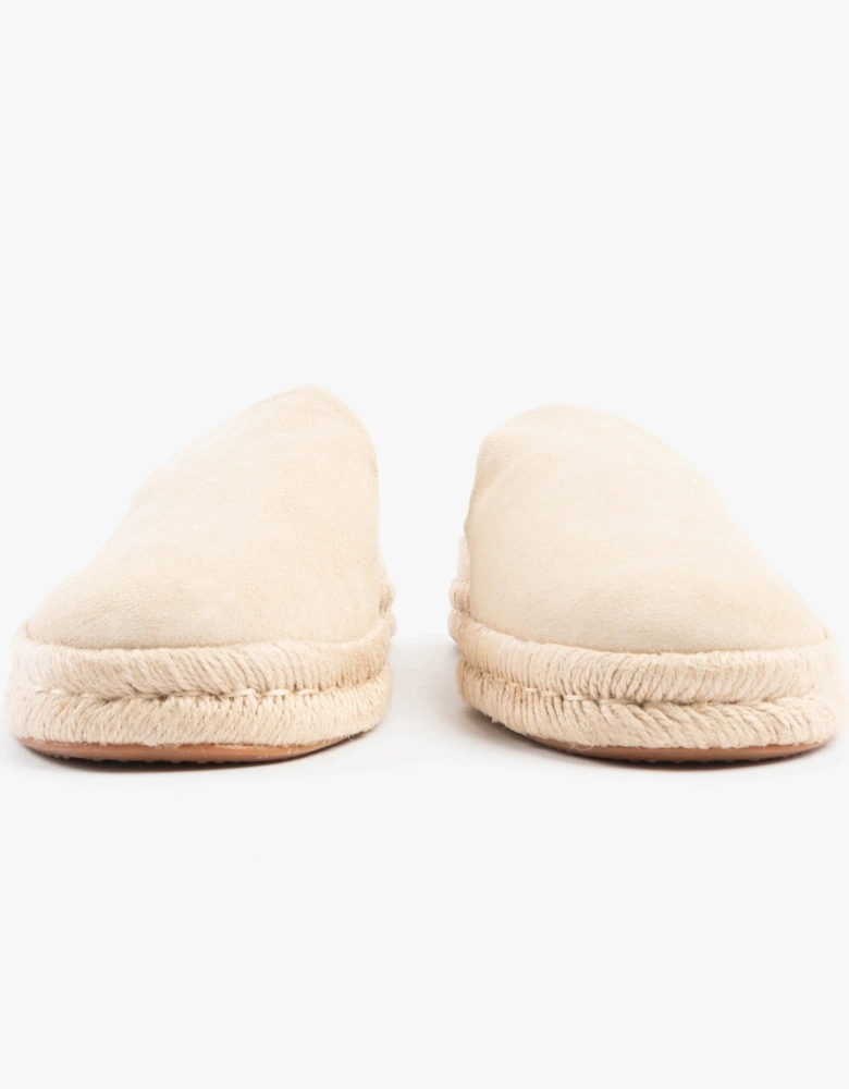 SANTIAGO MULE Mens Espadrille Beige