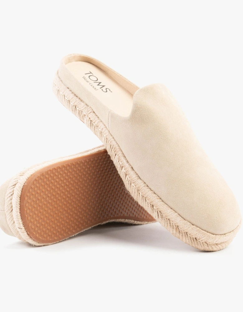 SANTIAGO MULE Mens Espadrille Beige