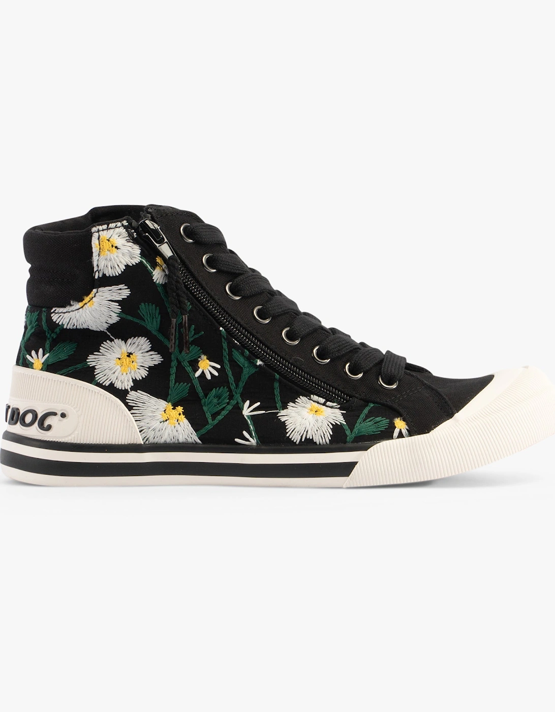 JAZZIN HI Womens Trainers Black, 7 of 6