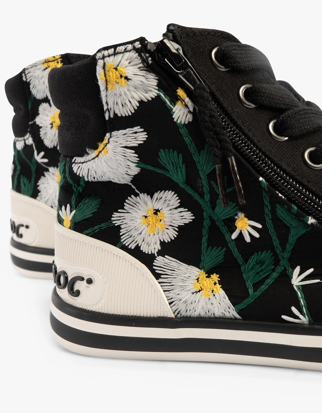 JAZZIN HI Womens Trainers Black
