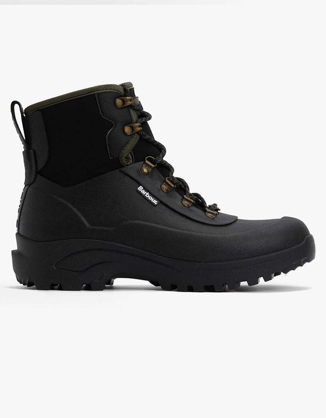 MARLOW Mens Lace Up Wellies Black, 6 of 5