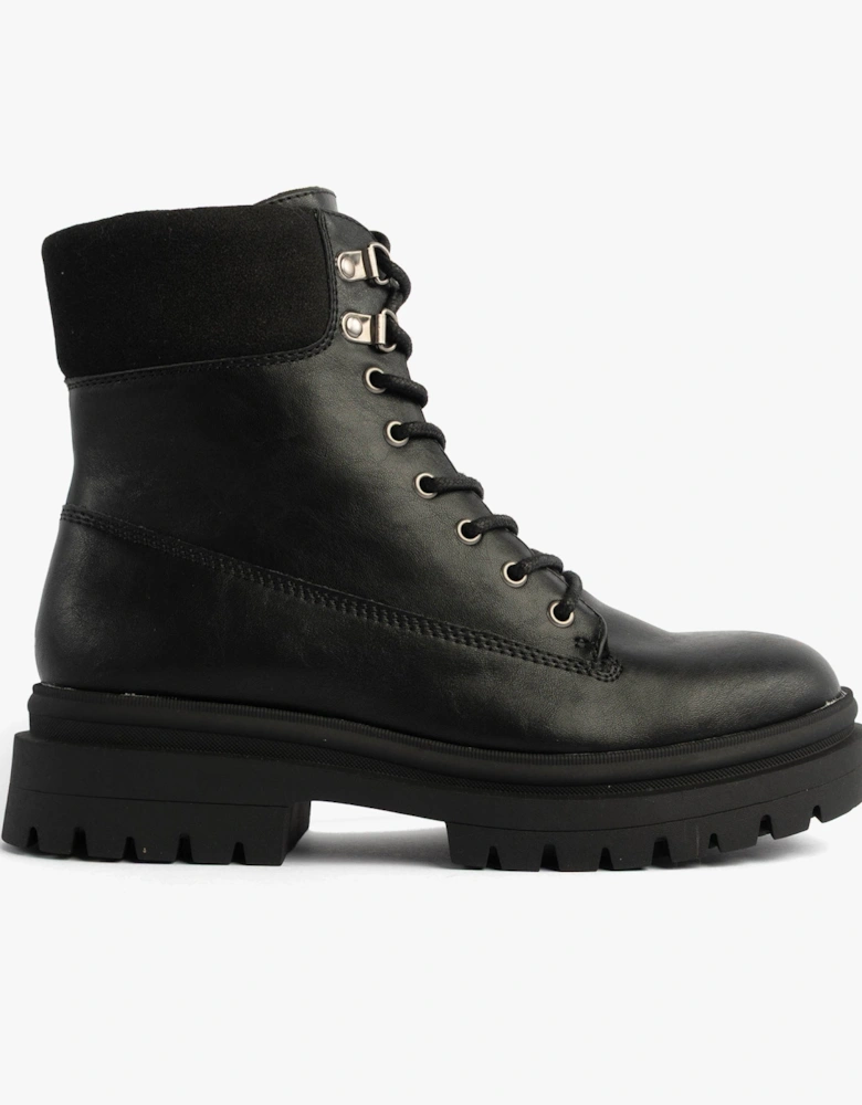 DANIE Womens Lace Up Boots Black