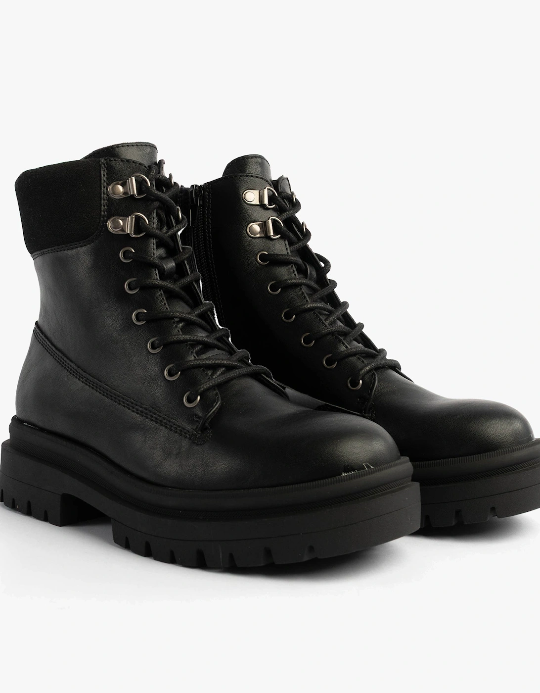 DANIE Womens Lace Up Boots Black