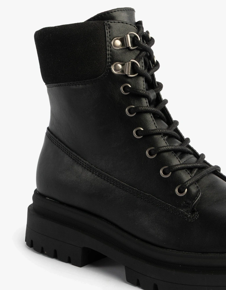 DANIE Womens Lace Up Boots Black