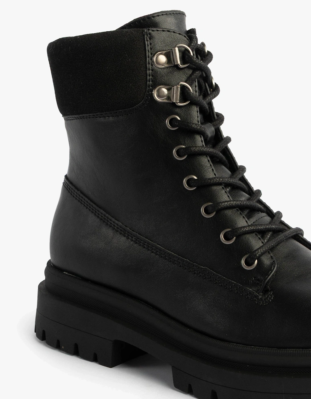 DANIE Womens Lace Up Boots Black