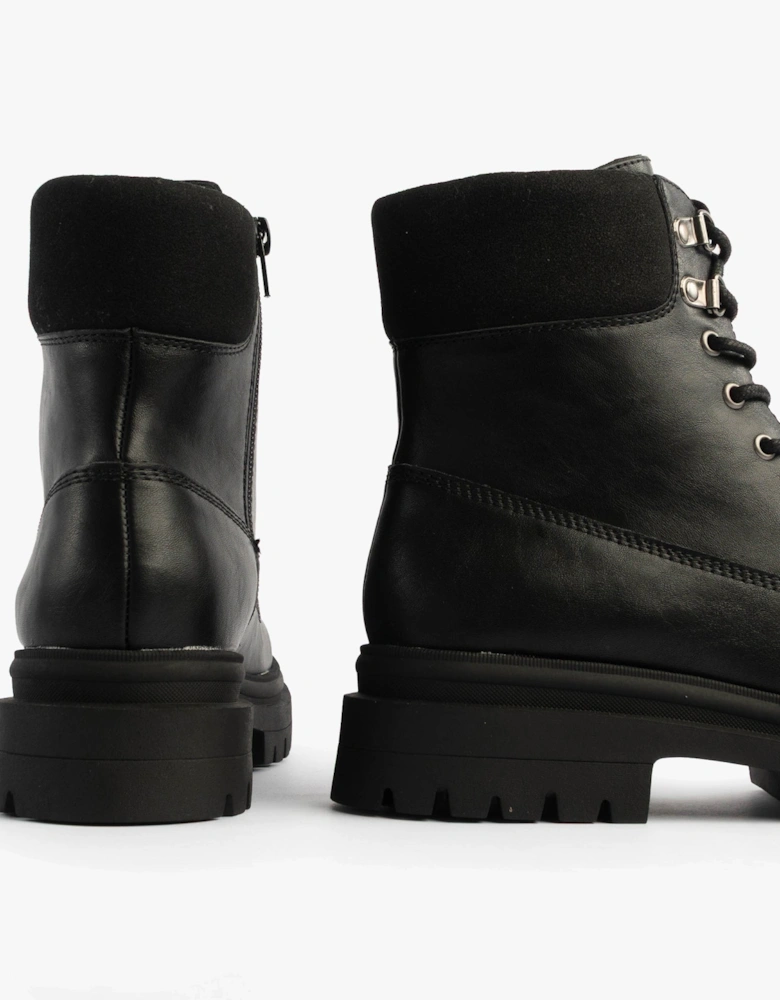 DANIE Womens Lace Up Boots Black