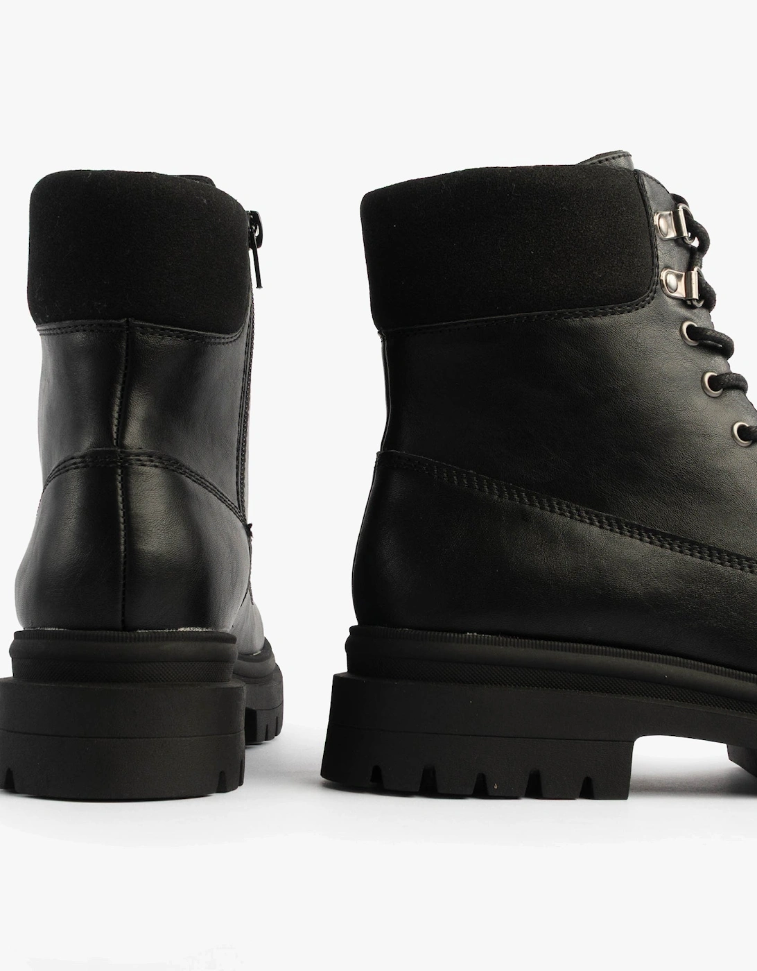 DANIE Womens Lace Up Boots Black