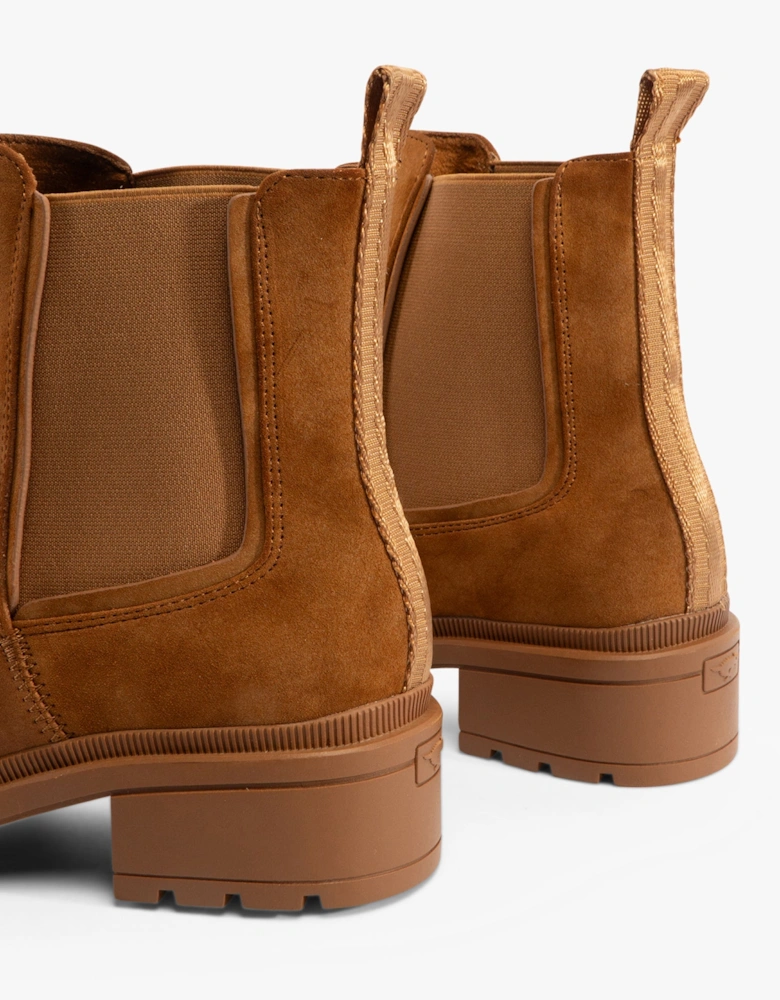 IGGIE Womens Chelsea Boots Walnut
