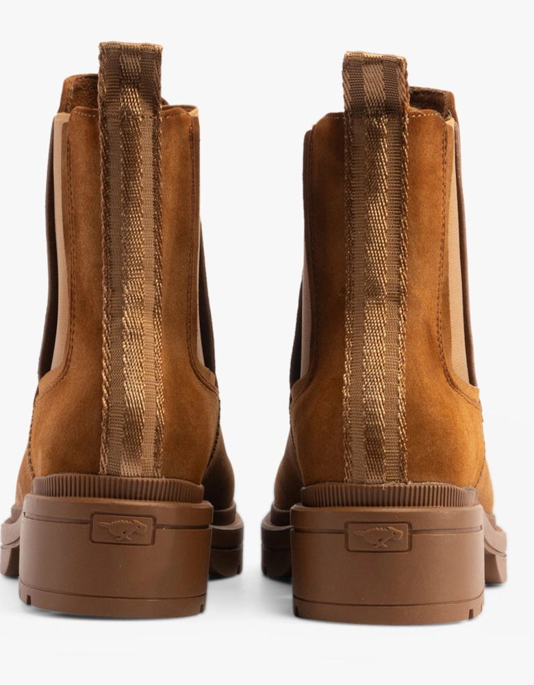 IGGIE Womens Chelsea Boots Walnut