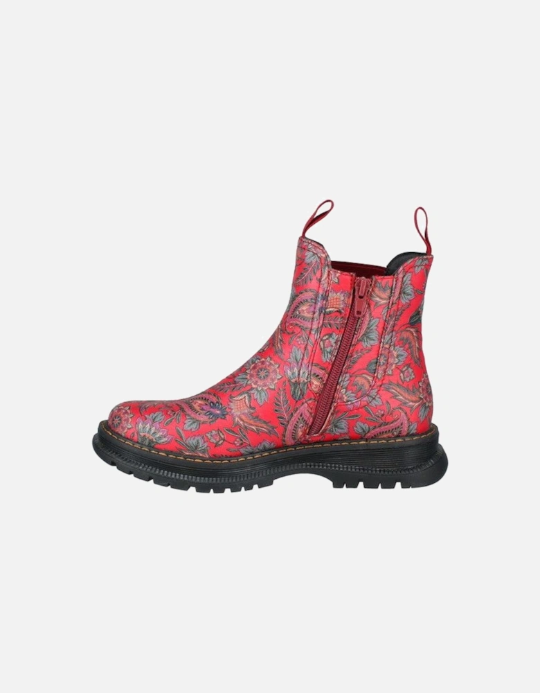 PEYTON 05 Womens Boots Red Print