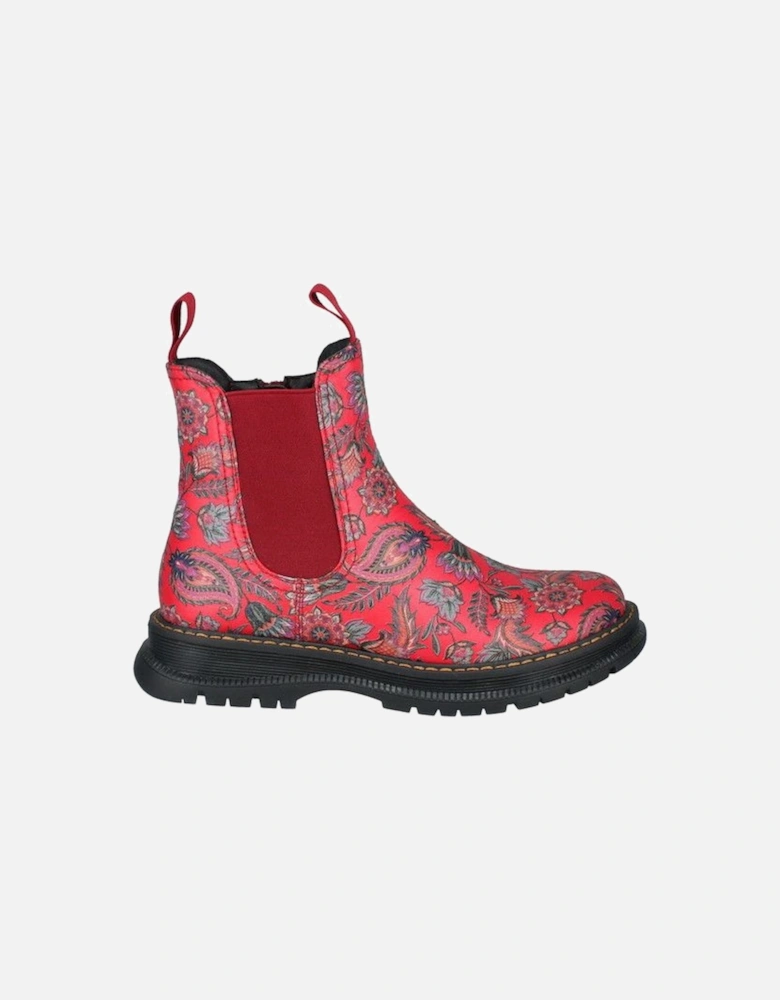 PEYTON 05 Womens Boots Red Print