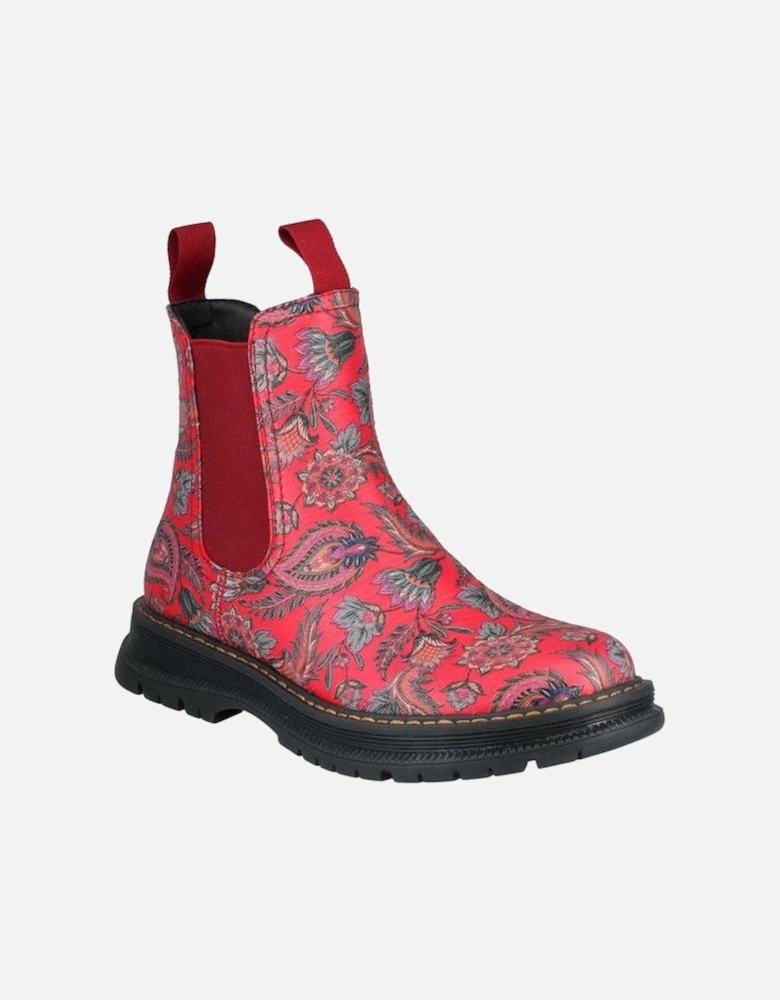 PEYTON 05 Womens Boots Red Print