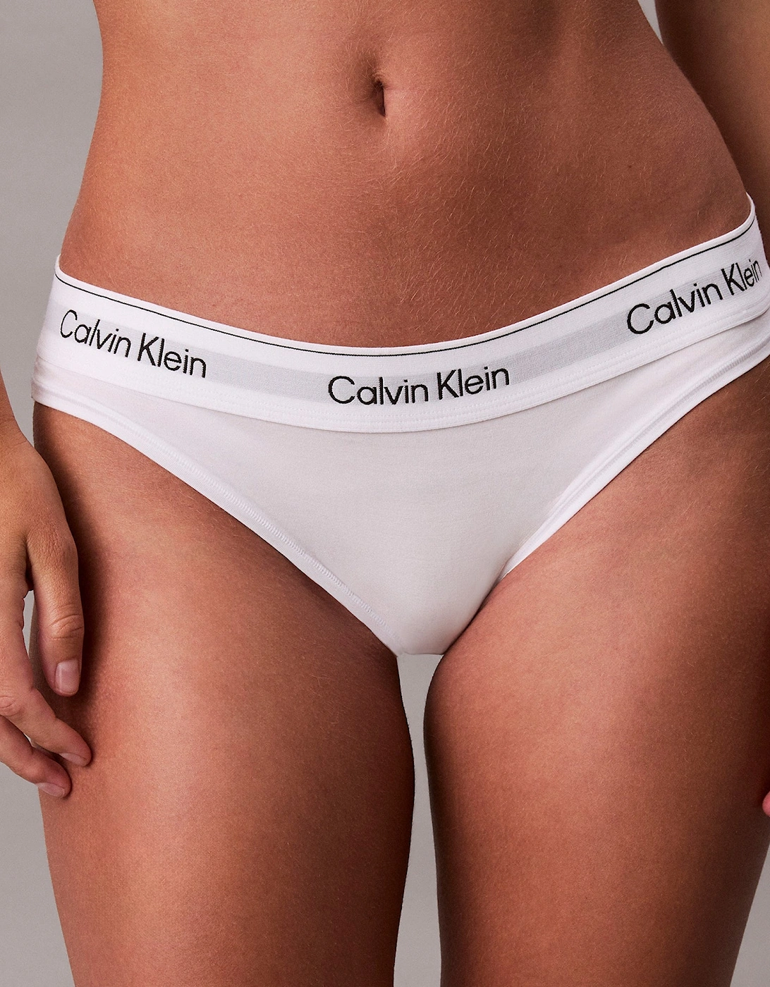 Icon Cotton Modal Womens Bikini Brief White