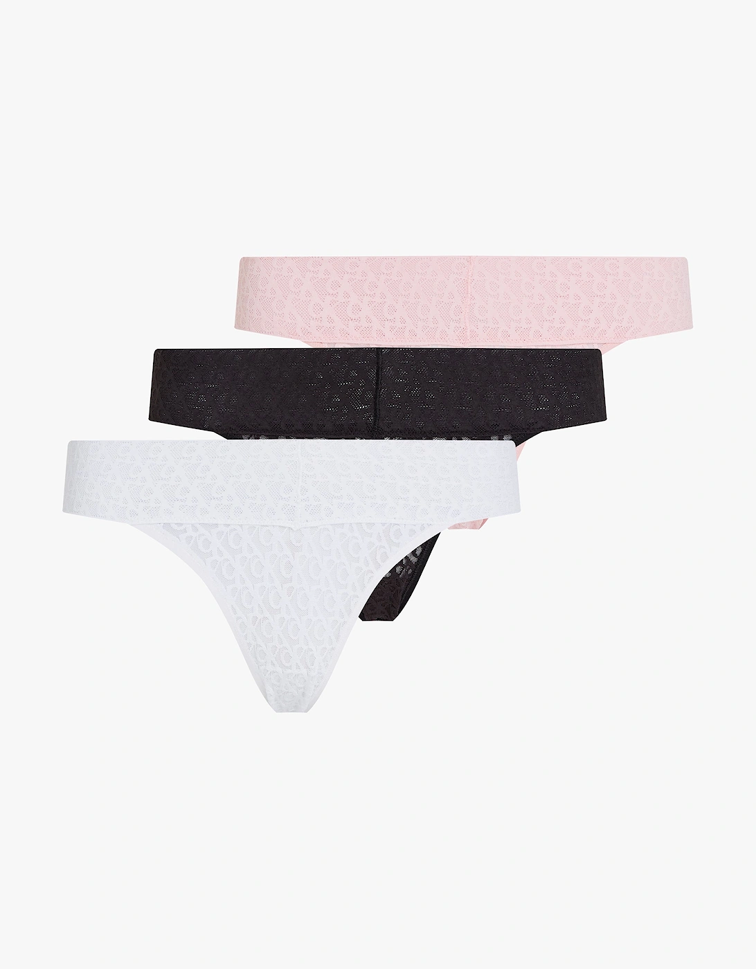 ICON LOGO LACE 3 Pack Womens Bikini Briefs Multicoloured, 6 of 5