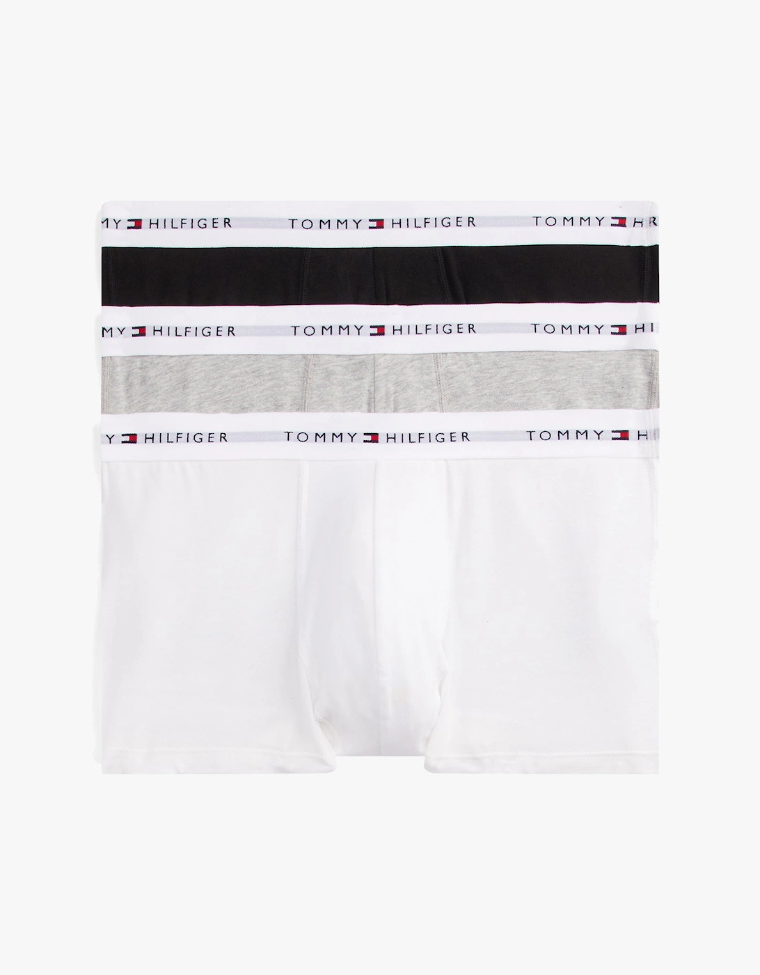 Mens 3 Pack Logo Waistband Trunks Multi, 5 of 4
