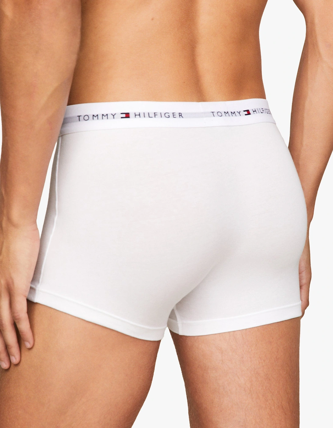 Mens 3 Pack Logo Waistband Trunks Multi