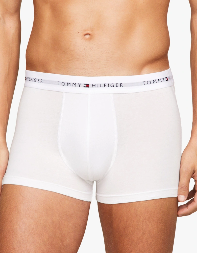 Mens 3 Pack Logo Waistband Trunks Multi