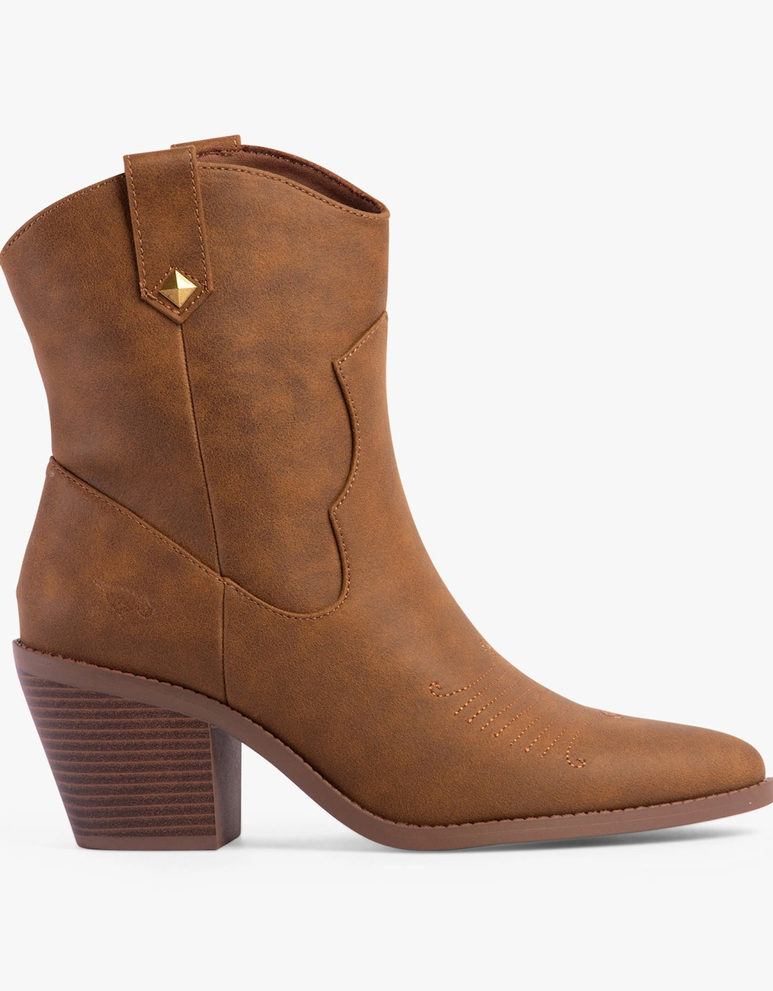 FEATHER Womens Boots Walnut, 7 of 6