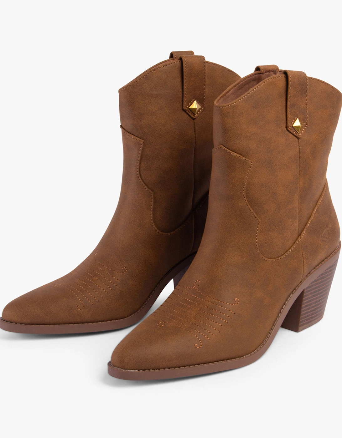 FEATHER Womens Boots Walnut