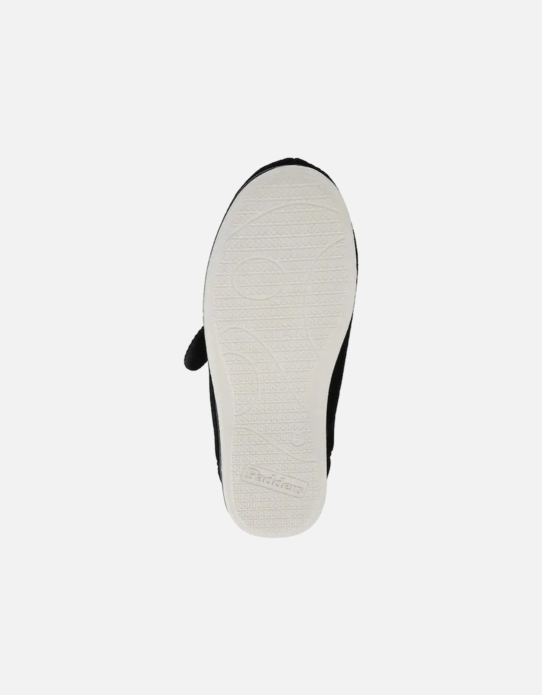 CAMILLA Womens (2E Fit) Touch Fasten Slippers Black