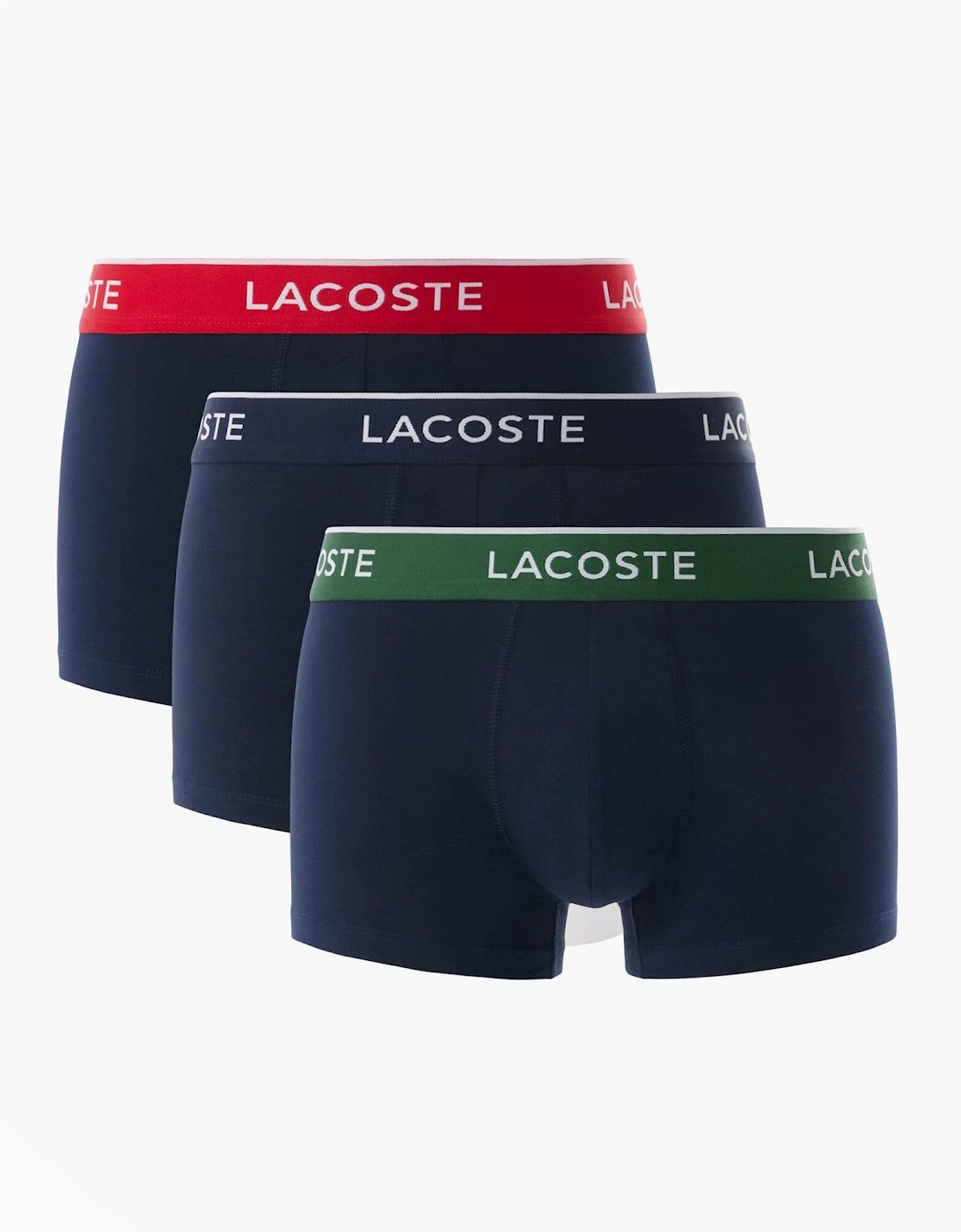 3 Pack Trunks Mens Trunks Navy Blue/Green/Red/Navy Blue, 5 of 4