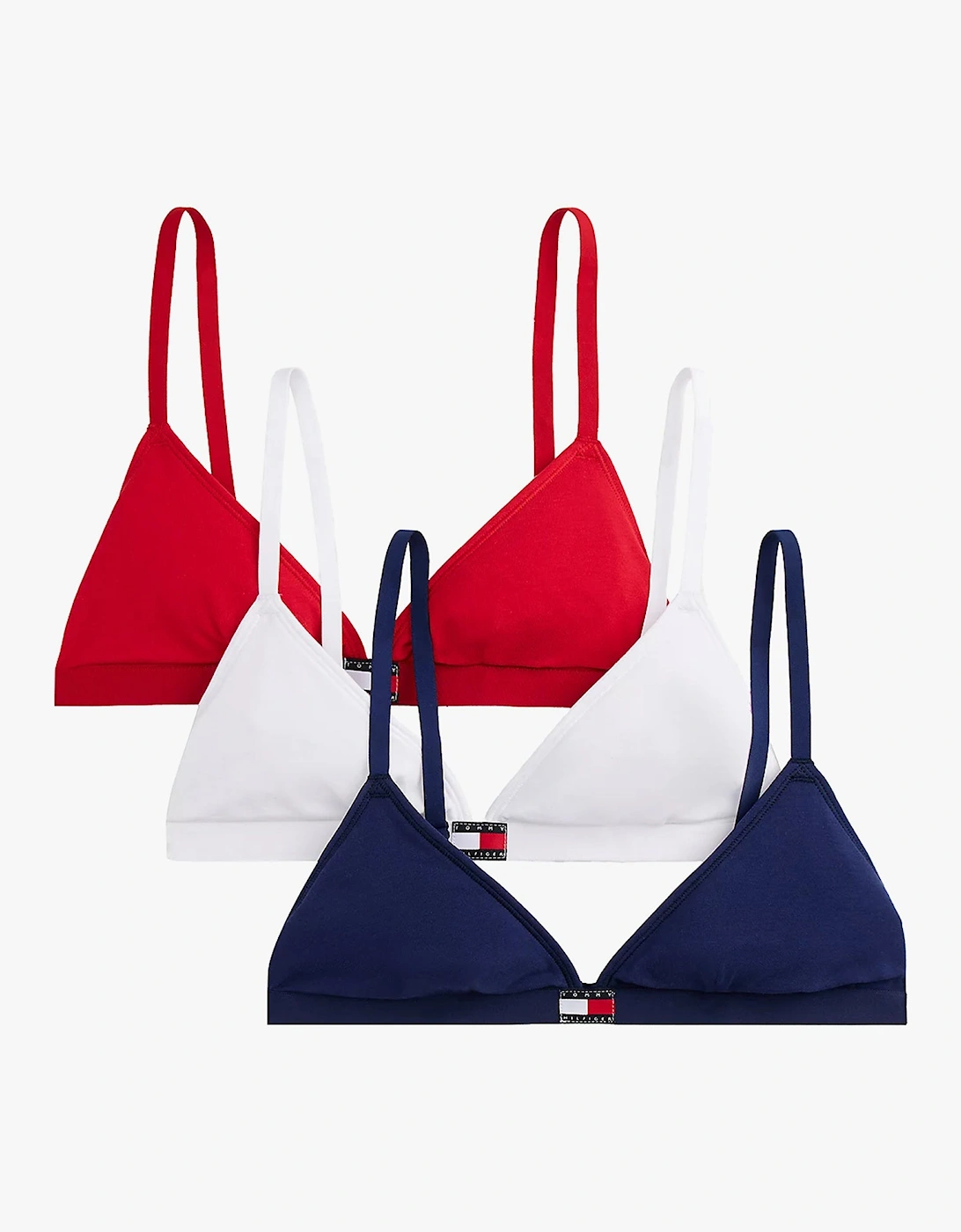 3 Pack Womens TRIANGLE BRA Multicoloured, 5 of 4