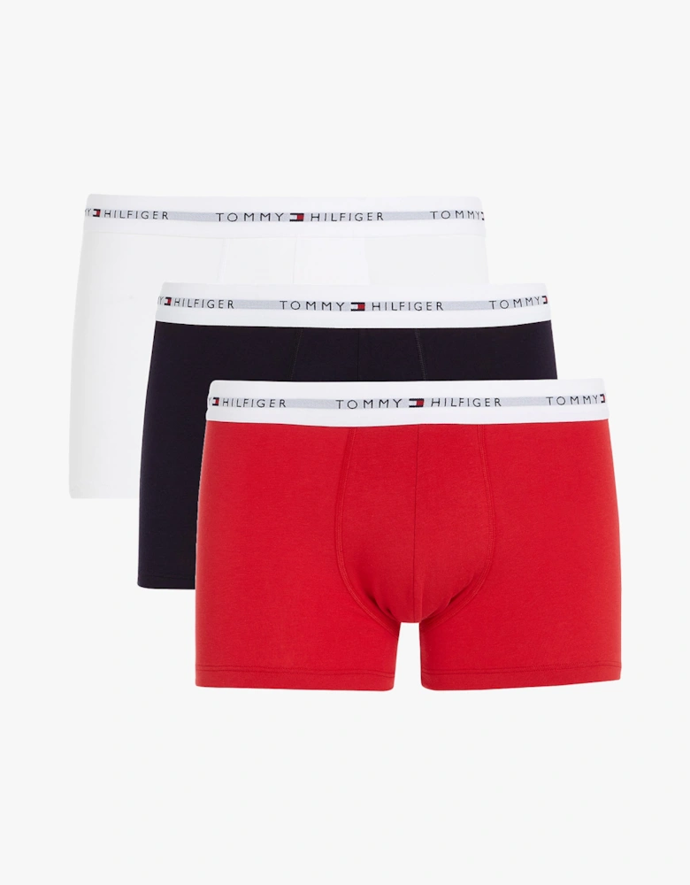 3 Pack Trunk Mens Trunks Desert Sky/White/Primary Red