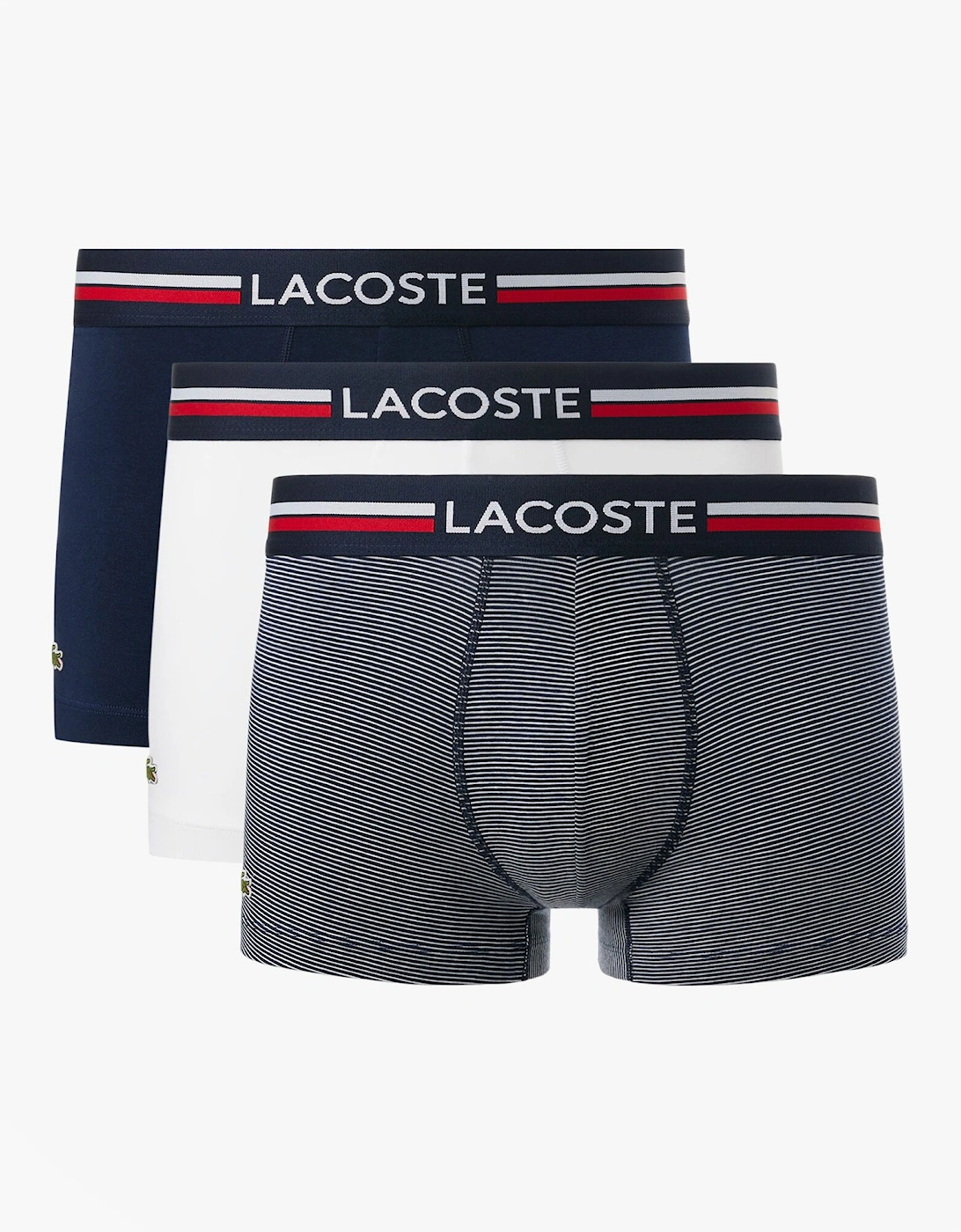 3 Pack Trunks Mens Trunks Navy Blue/White, 5 of 4
