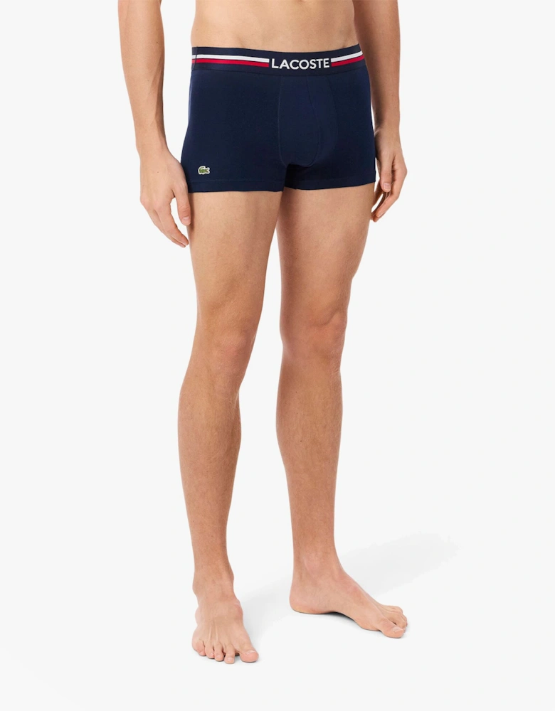 3 Pack Trunks Mens Trunks Navy Blue/White
