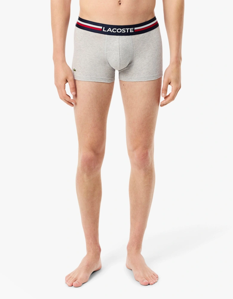 3 Pack Trunks Mens Trunks Navy Blue/Silver Chine/Red