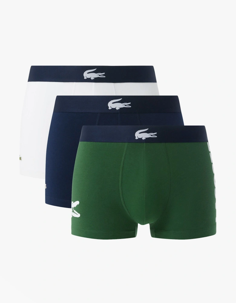 3 Pack Trunks Mens Trunks Thyme/Navy Blue/White
