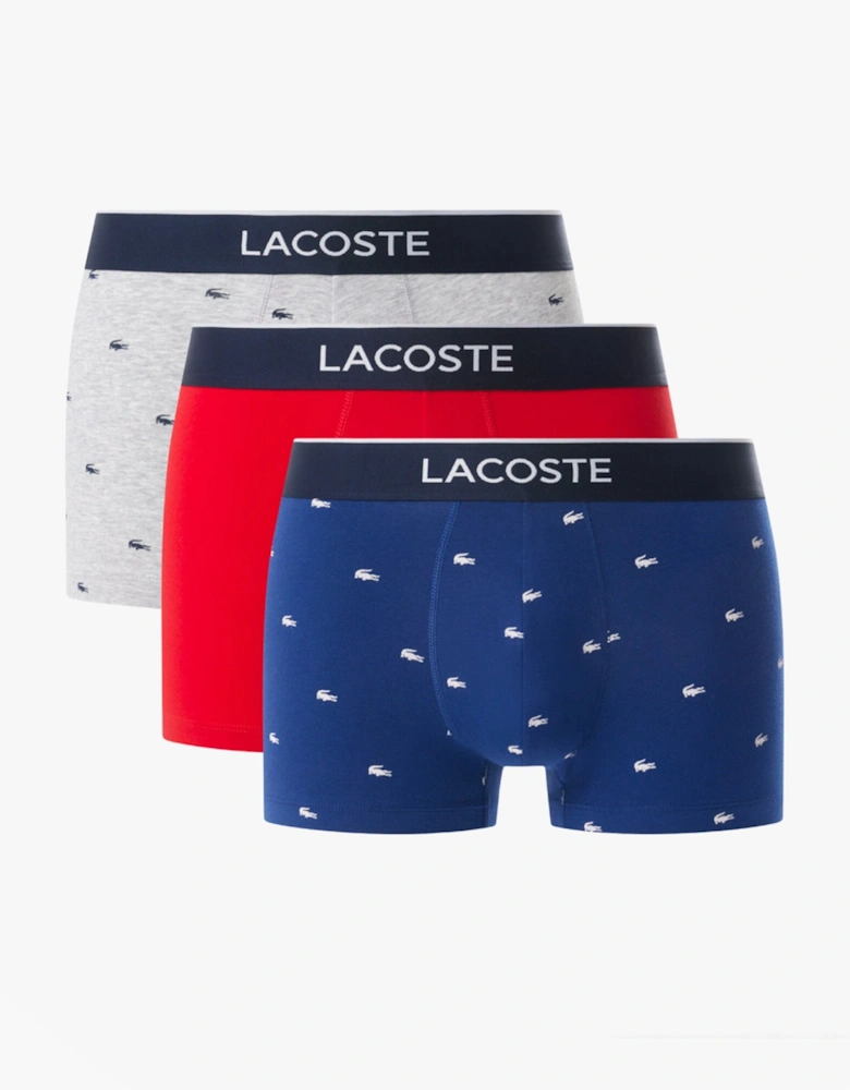 3 Pack Trunks Mens Trunks Methylene/Silver Chine/Red