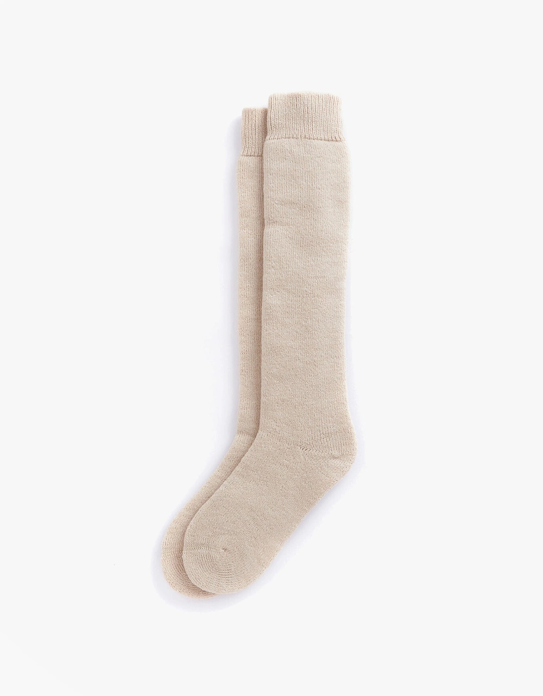 Women's Barbour WELLINGTON KNEE Sock Womens Socks Sand Beige - Cream - Size: 6.5/7.5/6/7
