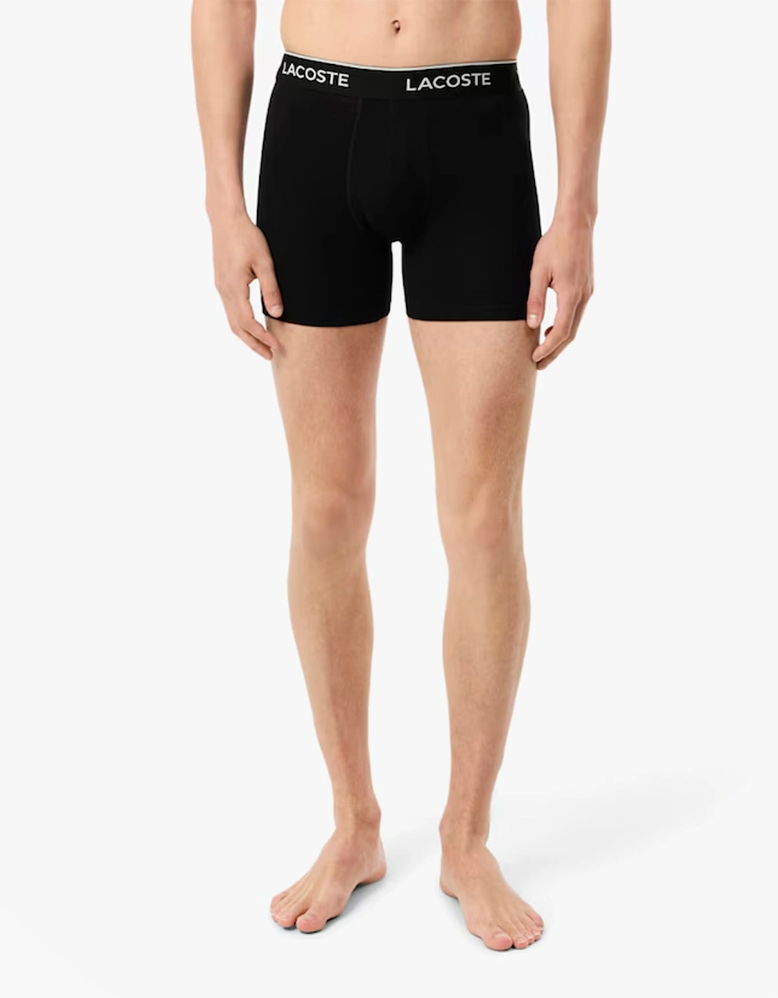 3 Pack Boxer Briefs Mens Boxer Briefs Black/White/Silver Chine