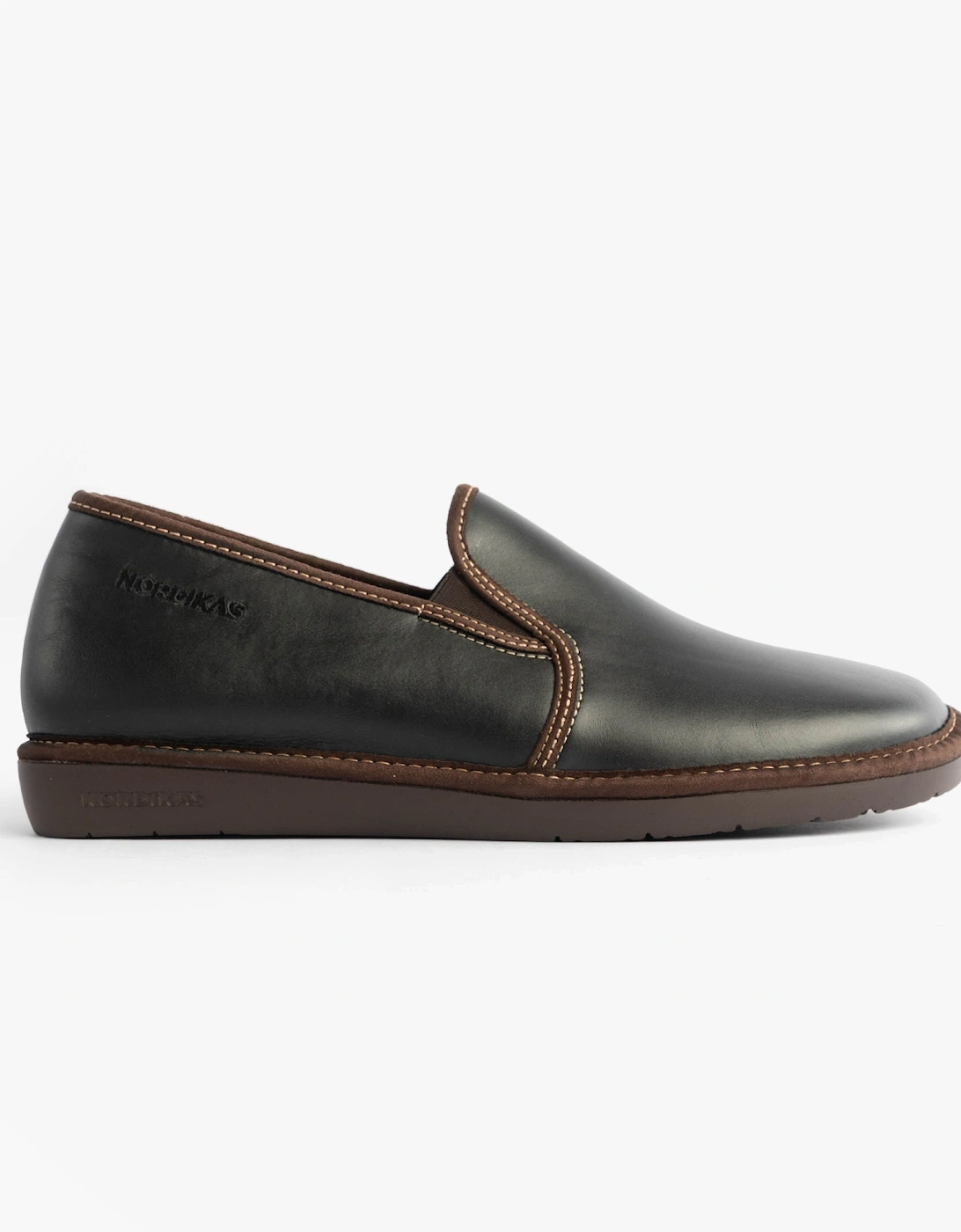 663 DUBLIN Mens Full Slippers Black, 7 of 6