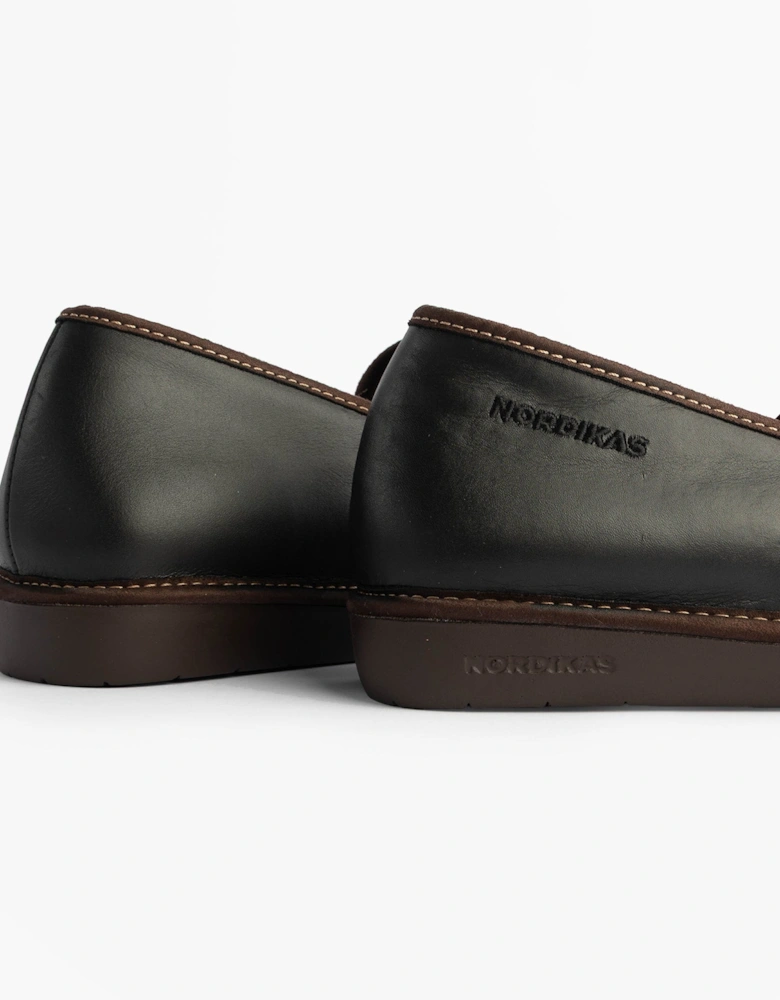 663 DUBLIN Mens Full Slippers Black