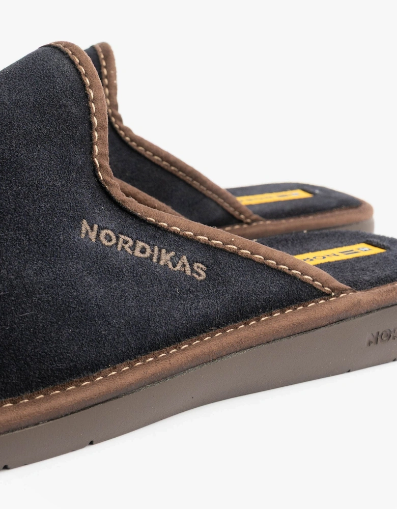 131 DUBLIN Mens Mule Slippers Navy